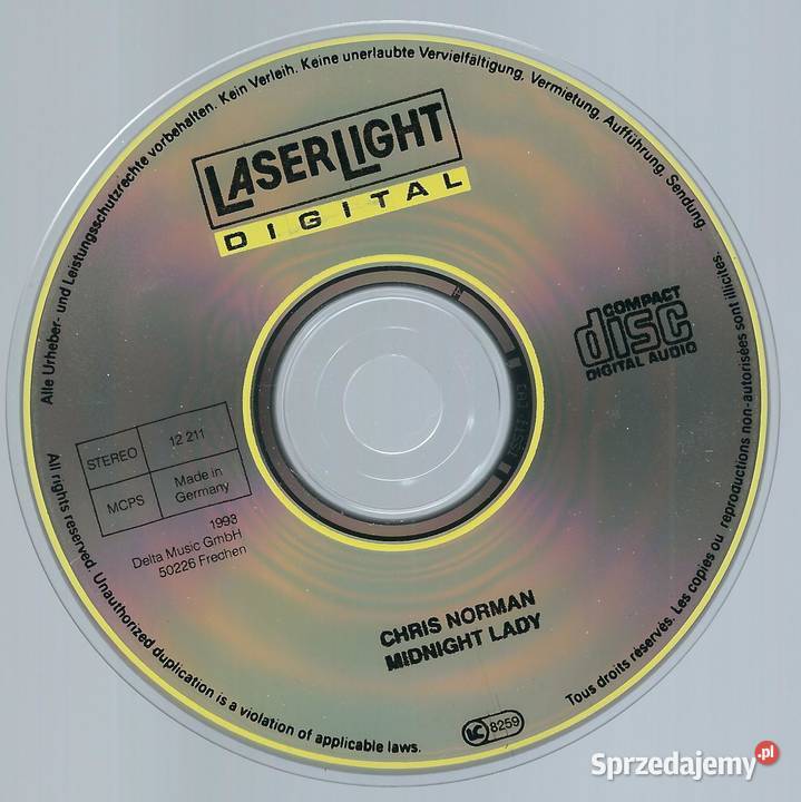 CD Chris Norman Midnight Lady 1993 LaserLight pop mazowieckie Brwinów