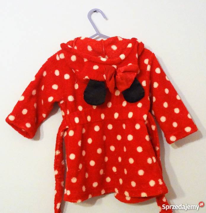 Szlafrok podomka szlafroczek Disney Minnie 9 12 Piżamy i szlafroki Bydgoszcz