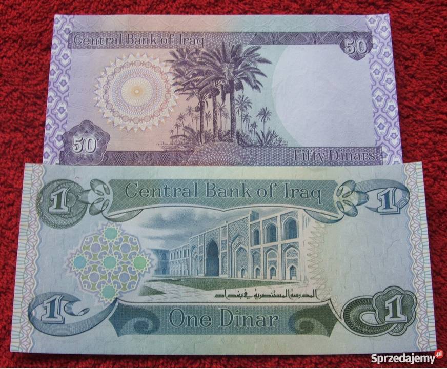 IRAK Kolekcjonerskie Banknoty 2 sztuki UNC