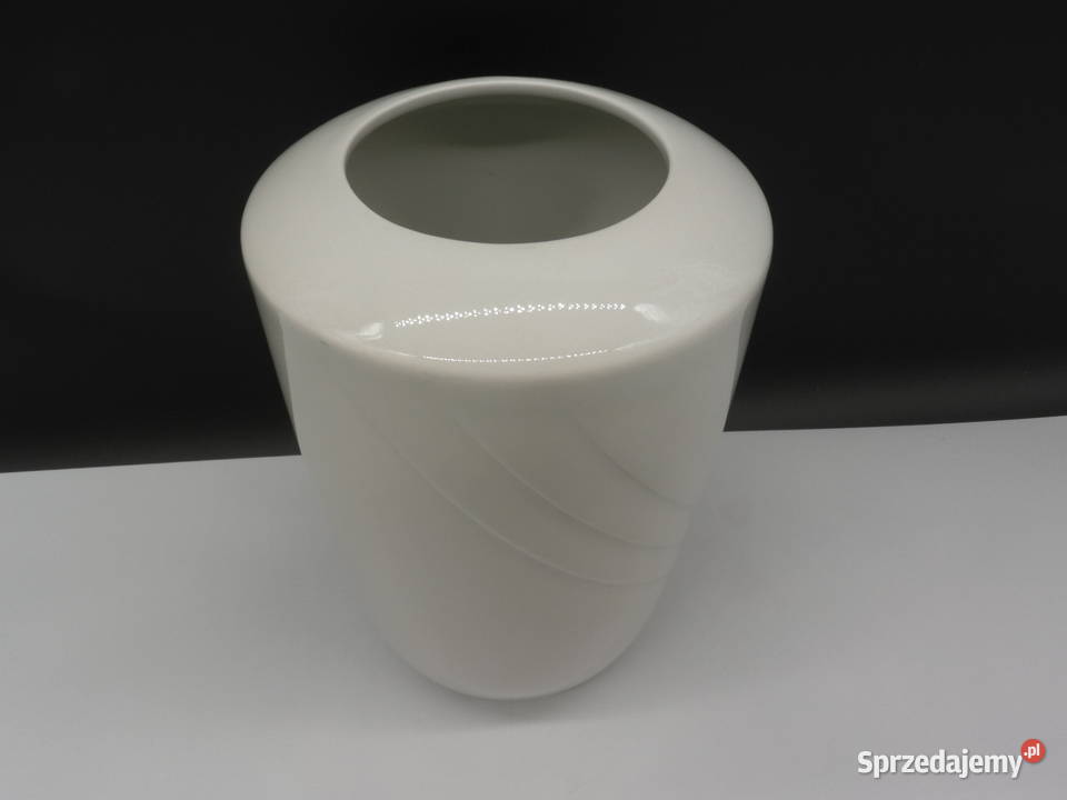 Wazon Schnwald porcelana biały lata 70 Raszków