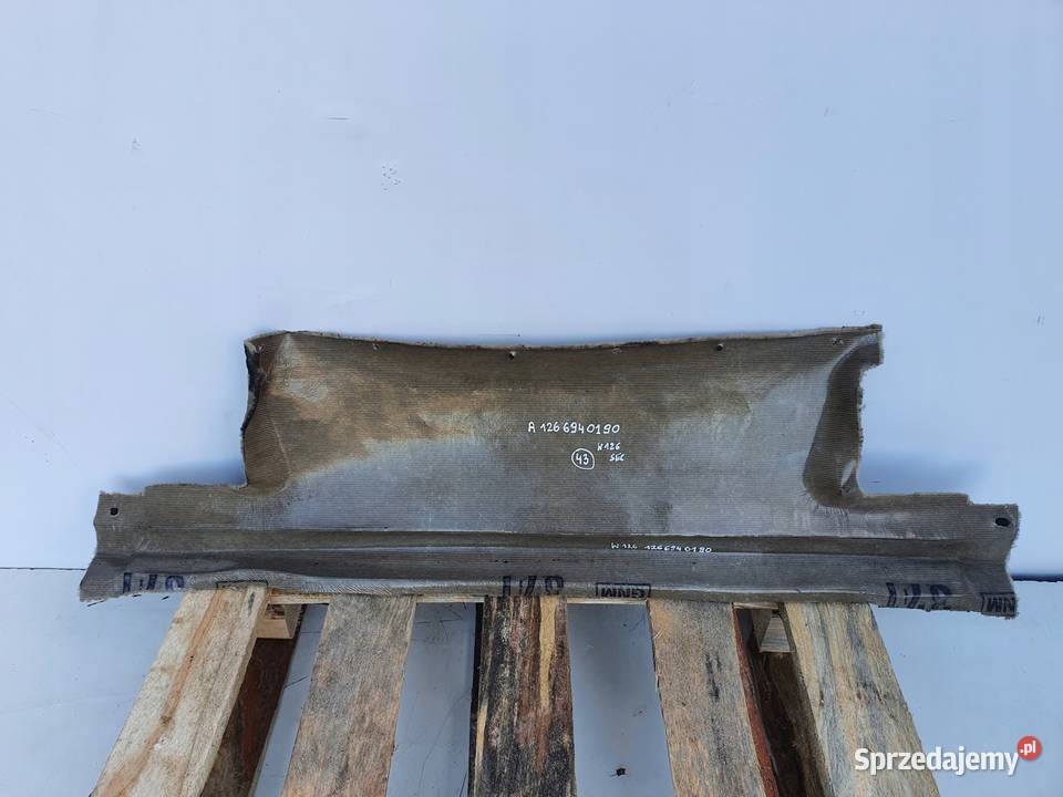 Mercedes W126 C126 SEC COUPE TAPICERKA BAGAŻNIKA Tapicerki samochodowe Rudka