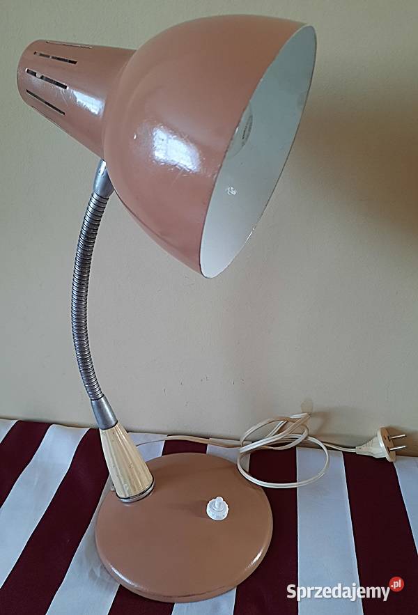 Lampa na biurko z lat PRL Ostrów Wielkopolski
