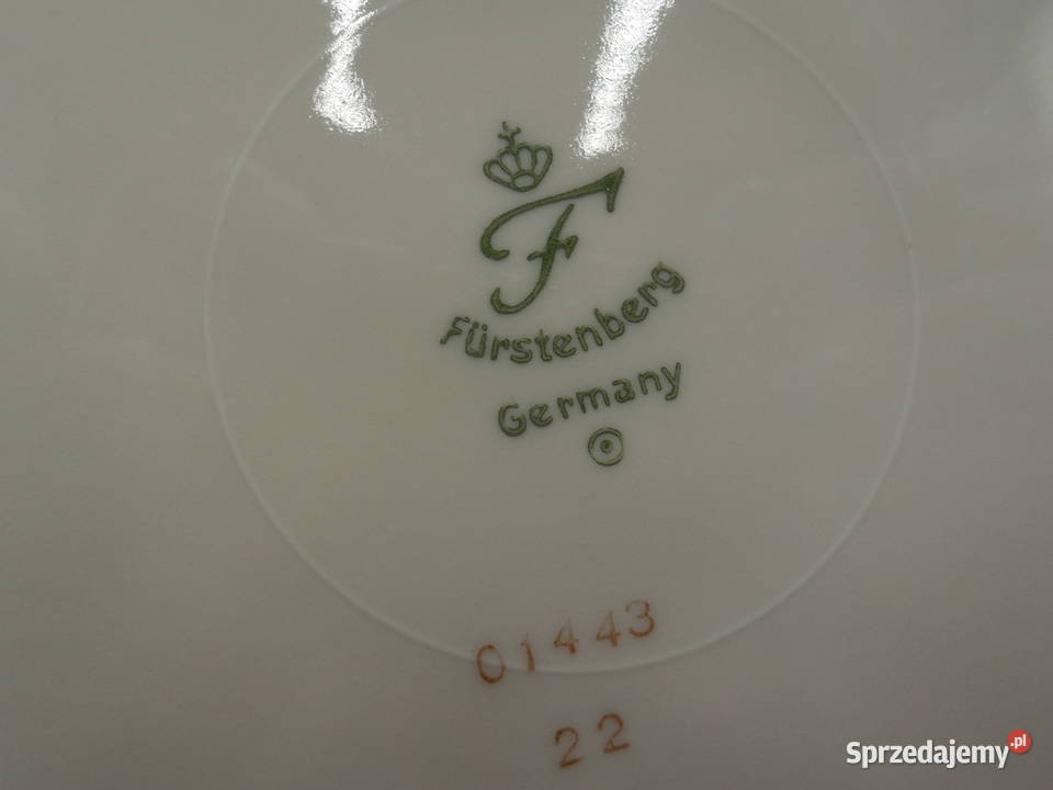 FURSTENBERG Patera talerz ecru Porcelana i szkło wielkopolskie Raszków
