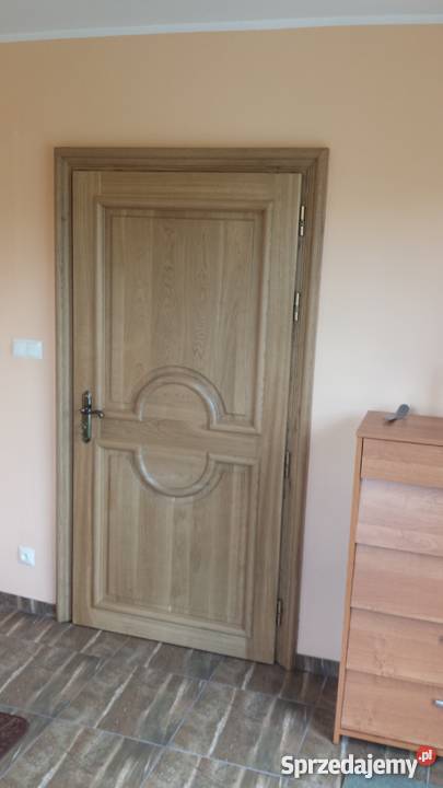 Drzwi dębowe zewnętrzne ocieplane styropianem 2 Myszków