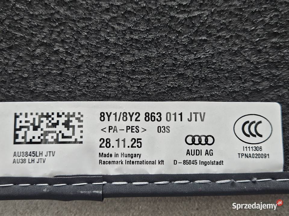 Dywaniki welurowe audi a3s3 8y Dywaniki Zawiercie