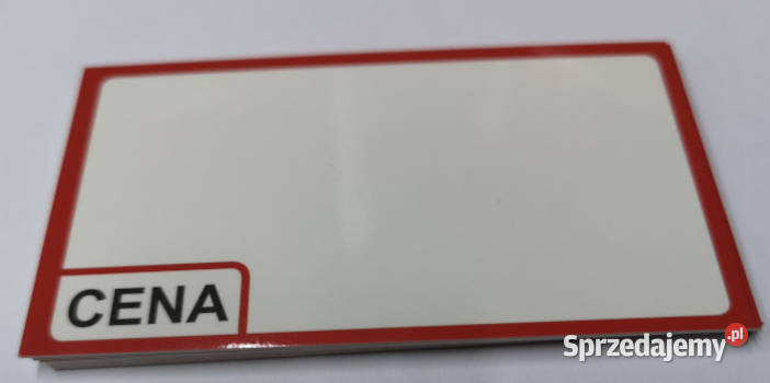 Etykieta cenowa 9x5 Sklep Łódź