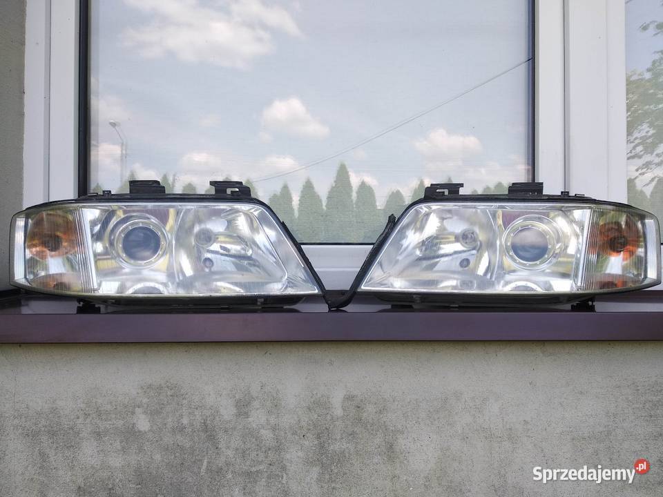 Audi A6 C5 lampy przednie reflektory prawy lewy łódzkie Sieradz