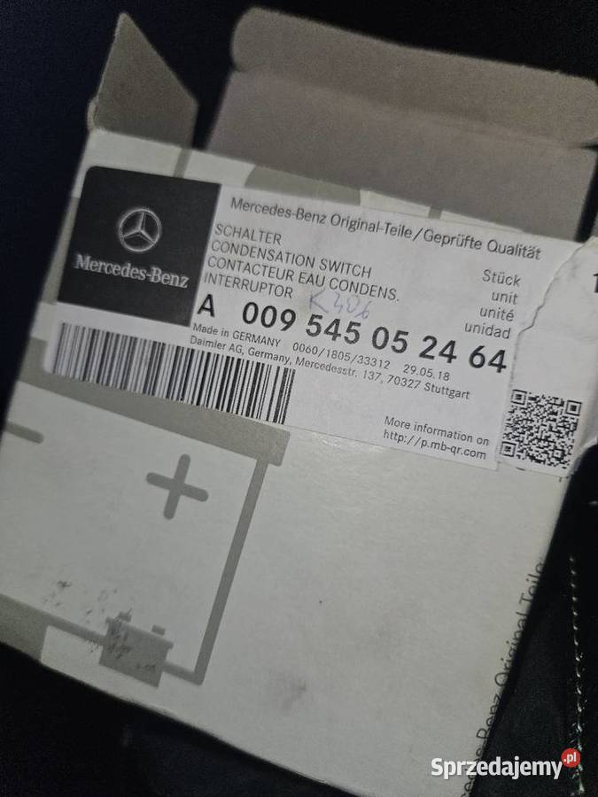 Czujnik wody skondensowanej mercedes Sosnowiec sprzedam