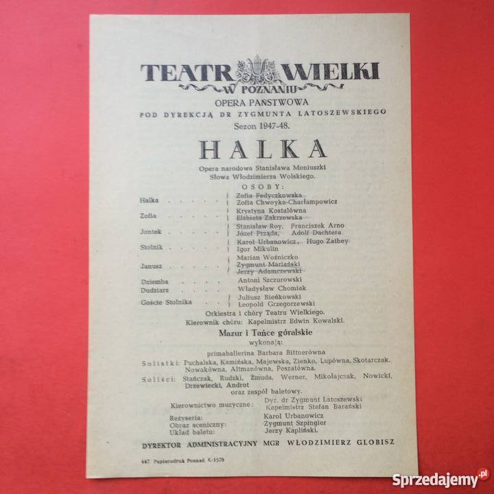 758 Prospekt Teatr Wielki w Poznaniu 19471948 Szczecin