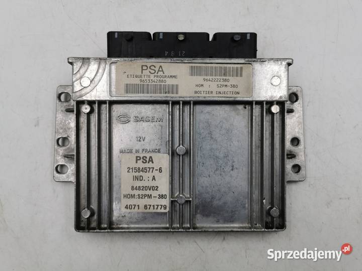 Sterownik Silnika Citroen C3 14 8v 9653342880 Wyszków