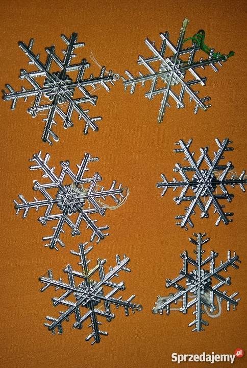 Gwiazdki na choinkę plastikoweSrebrne czerwone Łódź sprzedam