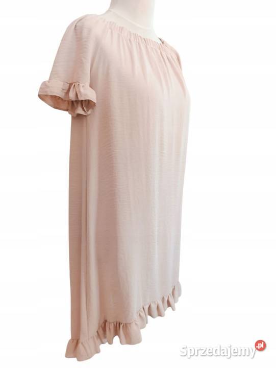 Sukienka hiszpanka ASYMETRYCZNA z falbaną Długość Midi łódzkie Pątnów