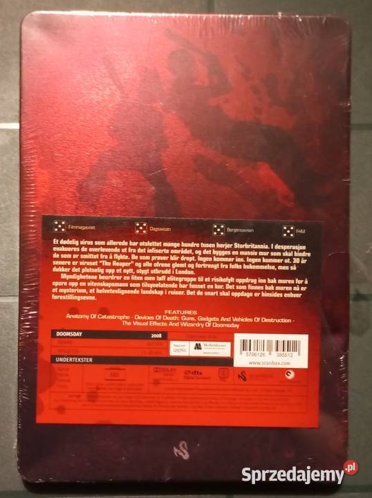 2 movies in 1 Doomsday Unrated DVD steelbook Rzeszów