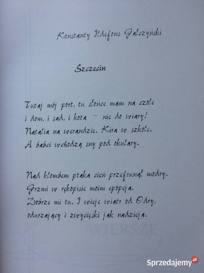 372 Wiersze I Poematy O Ziemi Szczecińskiej Antykwariat Szczecin sprzedam