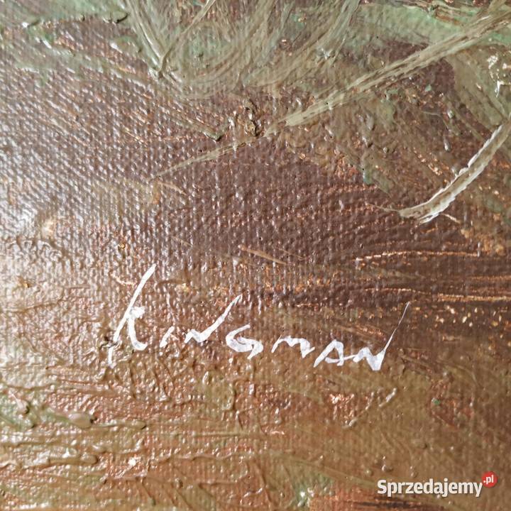 JESIENNA SCENA Eugen Kingman 1950 VINTAGE Piła