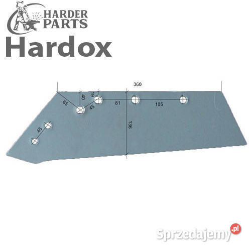 Lemiesz 300hektarów HARDOX DW435SL części do nieuszkodzony Części zamienne Suwałki