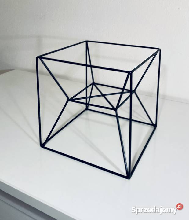 Kwietnik loft czarny kubik handmade mazowieckie Warszawa