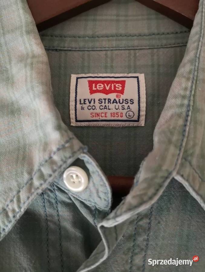 Kolekcjonerska Koszula Levis Vintage unikat z zielony Odzież codzienna Katowice