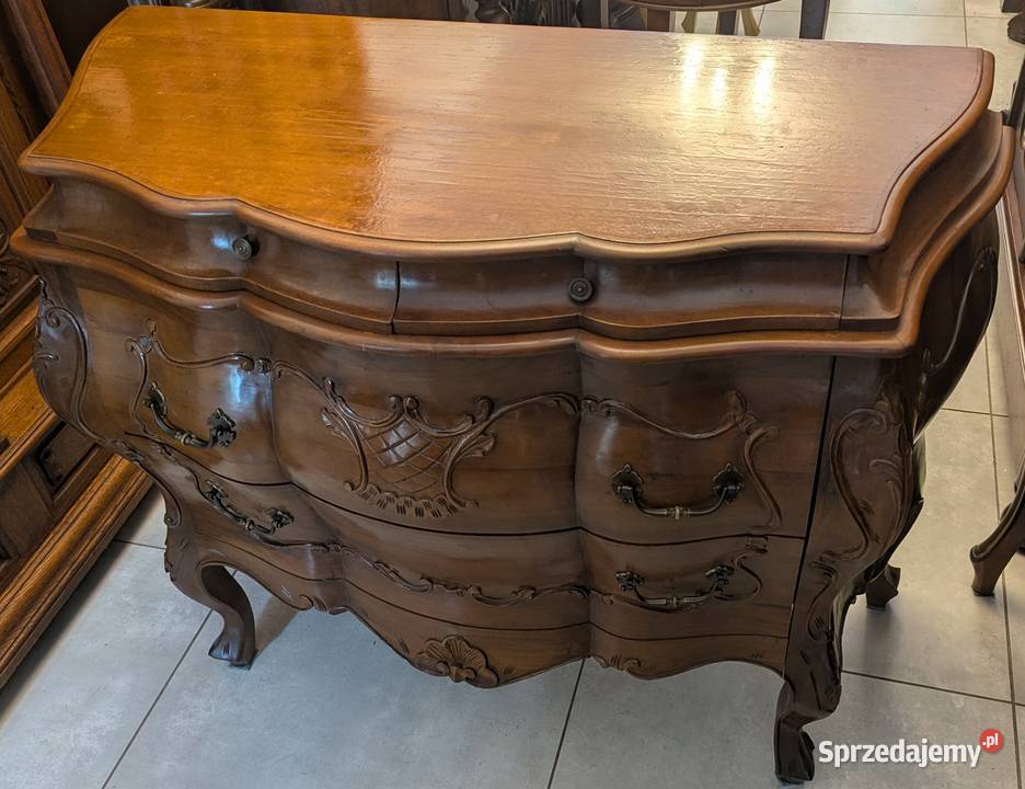 piękna włoska komoda neobarokowa orzech sklep Meble