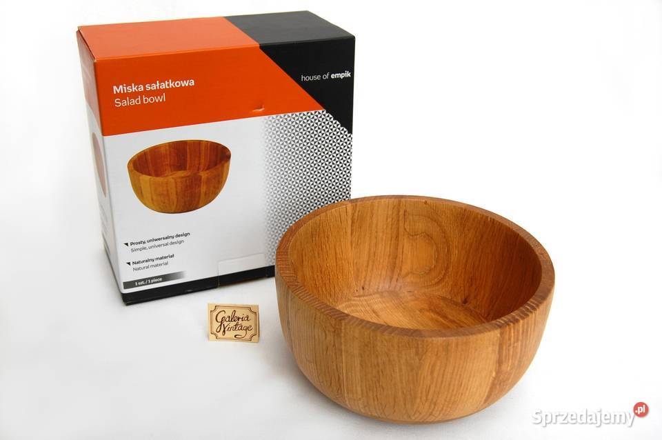 Nowa drewniana miska dębowa salaterka drewno dąb Lublin