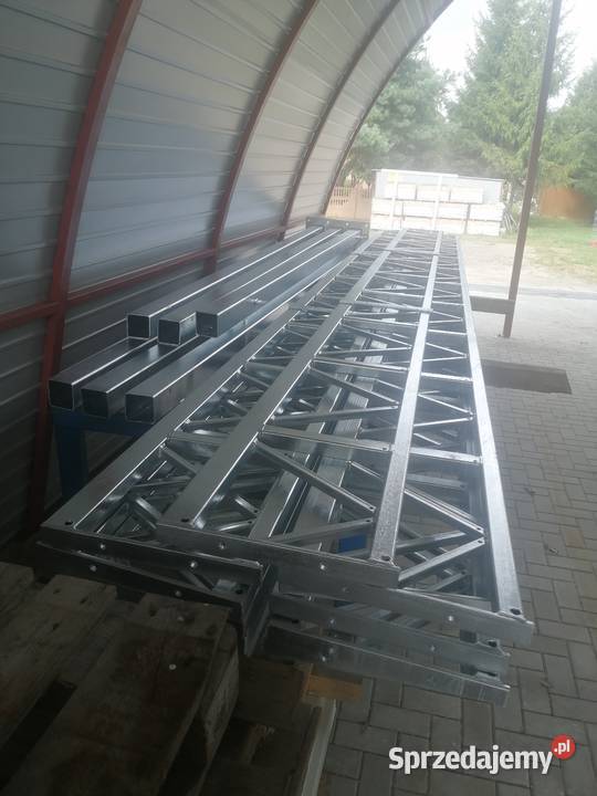 Konstrukcja Stalowa Dwuspadowa 6x12m Wiata Garaż Magazynowanie Rawa Mazowiecka sprzedam