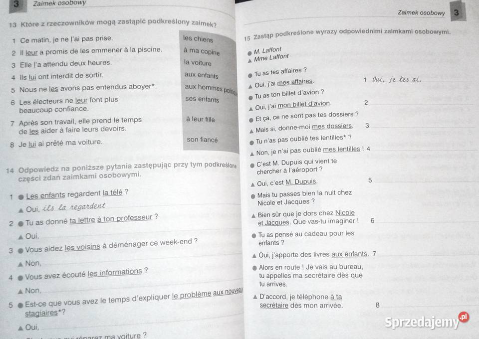 Ćwiczenia języka francuskiego Michelle Cahuzac Chełm