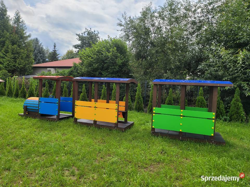 LOKOMOTYWA NA PLAC ZABAW SMERF mazowieckie Marki