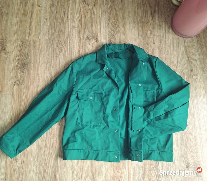 Zielona kurtka koszulowa jesienna letnia Kraków