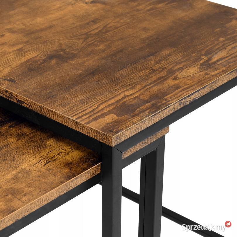 STOLIK KAWOWY ŁAWA STÓŁ ZESTAW 2 LOFT INDUSTRIAL podlaskie Choroszcz