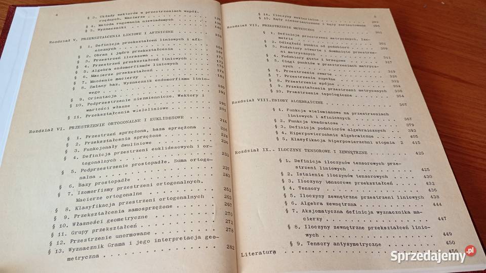 Algebra liniowa z geometrią Andrzej pomorskie Gdańsk sprzedam