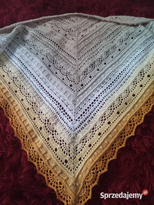 Chusta szydełkowa rękodzieło Drzewica sprzedam