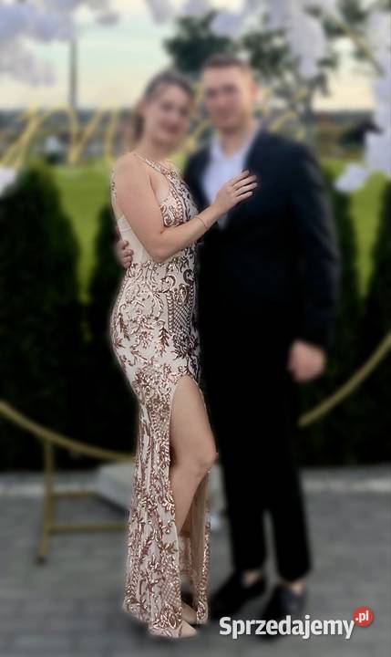 Elegancka długa suknia wieczorowa M Wysocko Małe