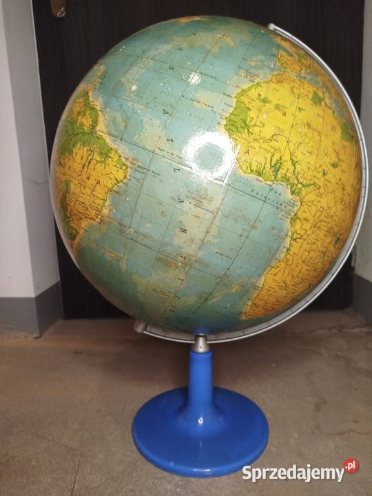 Zabytkowy globus duży PRL