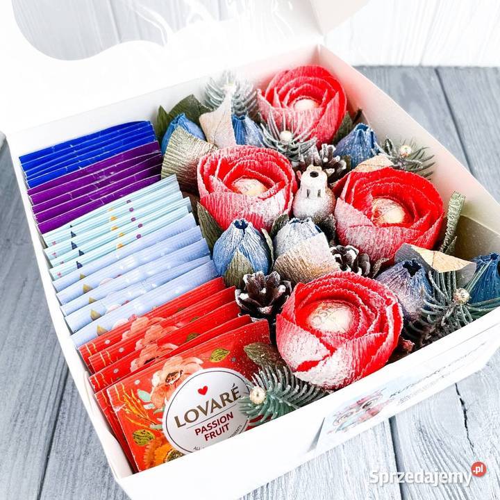 Sweetbox z cukierkami i herbatką rozmiar S lubuskie Zielona Góra