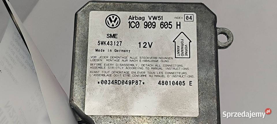 MODUŁ SKODA FABIA I 1C0909605H kujawsko-pomorskie Lipno