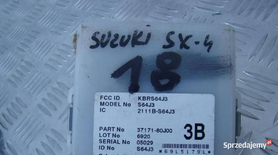 SUZUKI SX4 MODUŁ STEROWNIK ZAMKA CENTRALNEGO Nowy Tomyśl