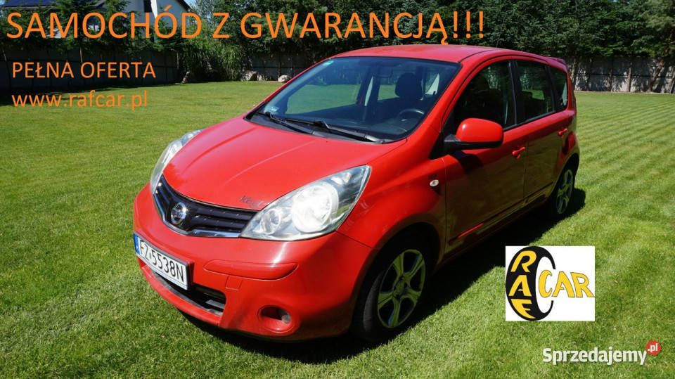 Nissan Note zarejestrowany ubezpieczony nieuszkodzony Zielona Góra