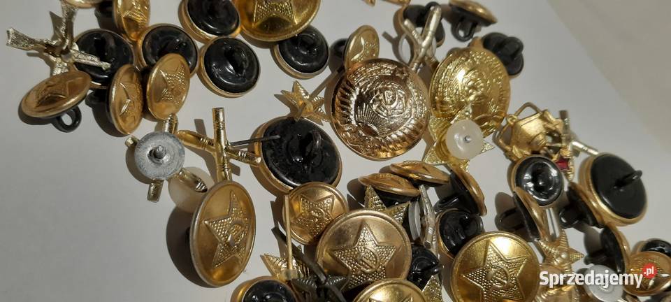 odznaczenia guziki ZSRR zestaw 6 KJ03157 mazowieckie Warszawa