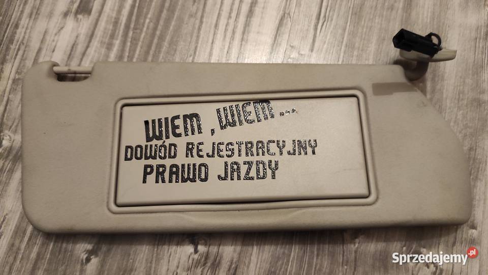 Opel Omega B daszki przeciwsloneczne osobowe Wyposażenie wnętrza Otwock
