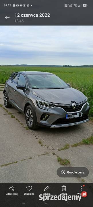 Renault Captur 2 wersja Intense czujnik zmierzchu Braniewo