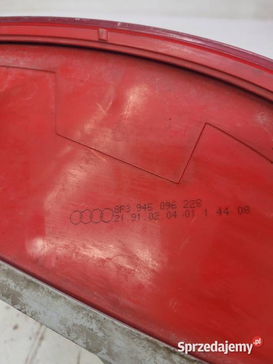 LAMPA PRAWY TYŁ AUDI A3 8P LIFT 0812 8P3945096 Przystajń