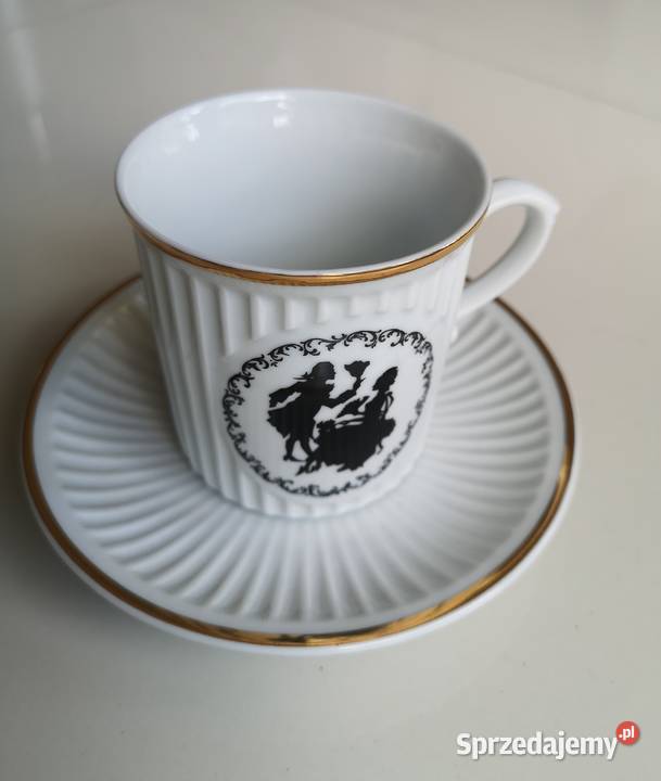 Kubek ze spodkiem porcelana Bohemia vintage Toruń