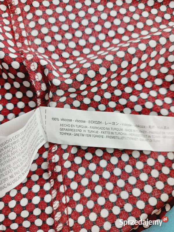 Bluzka damska w groszki kropki długi rękaw 100 Złoczew