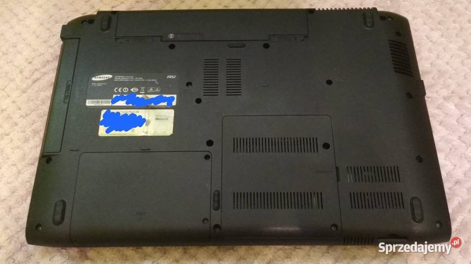 Dwa laptopy Samsung E852 Samsung R580 uszkodzone podlaskie Białystok sprzedam