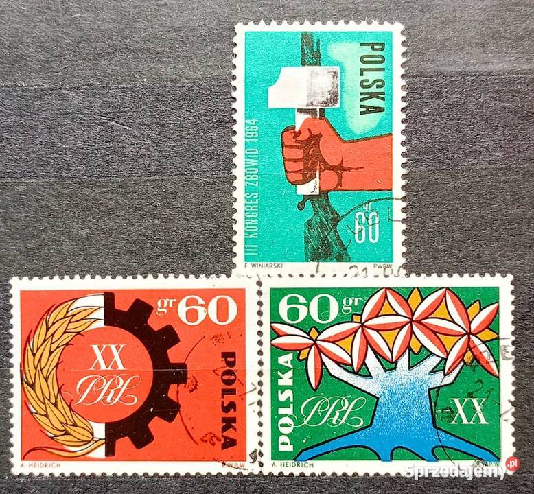 Znaczki polskie 1964 łódzkie