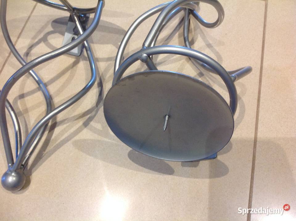 Metalowy Świecznik na Ściane 2 lubuskie