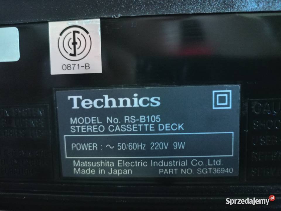 Deck Technics Magnetofon Japan Vintage Magnetofony sprzedam