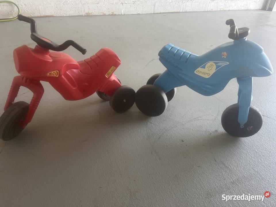 Plastikowe motorki dzieci
