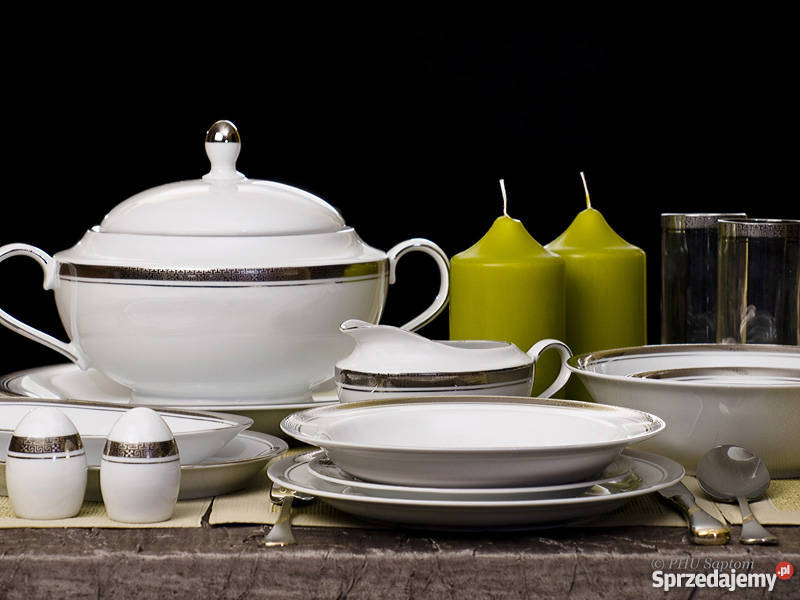 Serwis obiadowy porcelanowy Kronos Sol Polska Wałbrzych