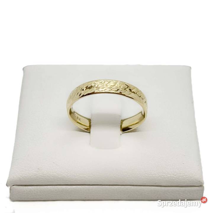 Złota Obrączka Próby 585 088g Rozmiar 13 złoto Elbląg sprzedam